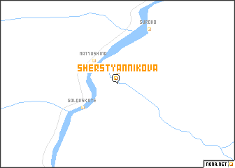 map of Sherstyannikova