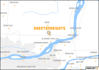 map of Sherton Heights