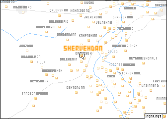 map of Shervehdān