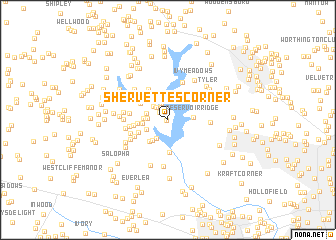 map of Shervettes Corner