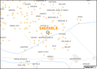 map of Sherwāla
