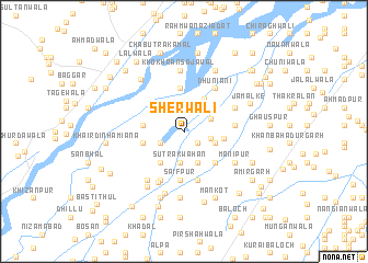 map of Sherwāli