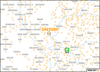 map of Sherwān