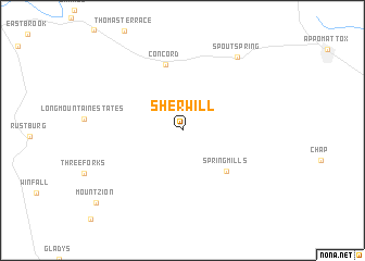 map of Sherwill