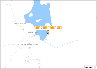 map of Sherwood Beach