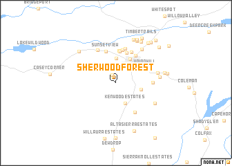 map of Sherwood Forest