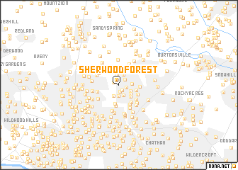 map of Sherwood Forest