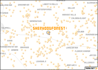 map of Sherwood Forest