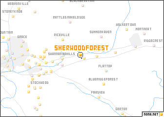 map of Sherwood Forest