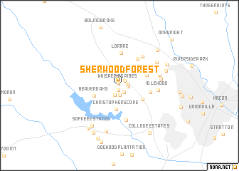 map of Sherwood Forest