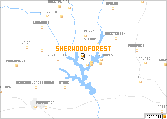 map of Sherwood Forest