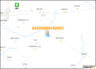 map of Sherwood Forest