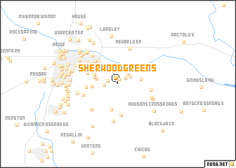 map of Sherwood Greens