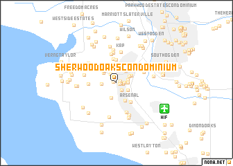 map of Sherwood Oaks Condominium