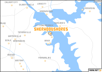 map of Sherwood Shores