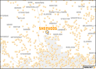 map of Sherwood