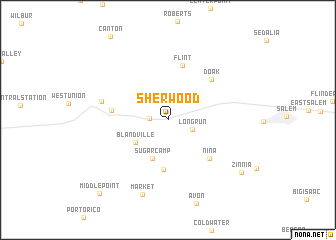 map of Sherwood