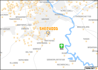 map of Sherwood