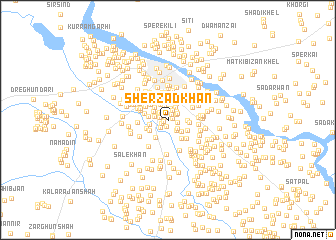 map of Sherzād Khān