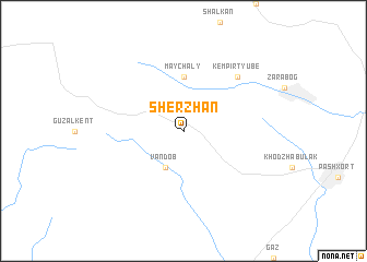 map of Sherzhan