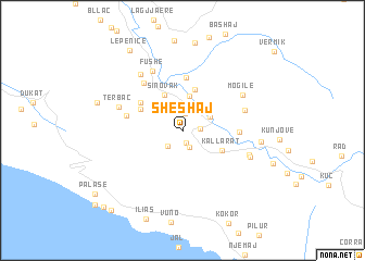 map of Sheshaj