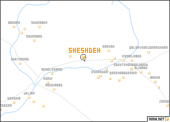 map of Shesh Deh