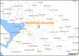 map of Sheshikal Ḩājjī ‘Īsá