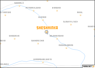 map of Sheshminka