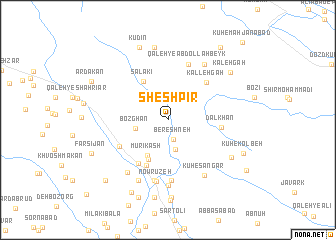 map of Shesh Pīr