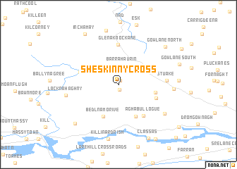 map of Sheskinny Cross