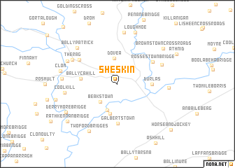 map of Sheskin