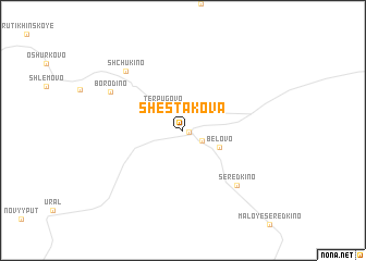 map of Shestakova