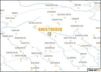 map of Shestakovo