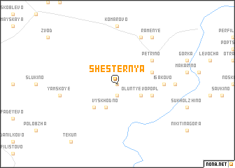 map of Shesternya