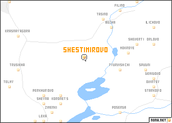 map of Shestimirovo