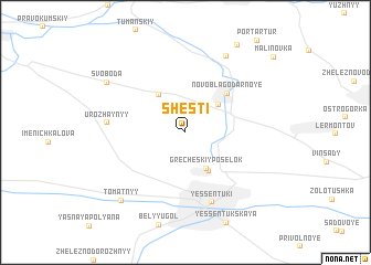 map of Shesti