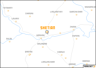 map of Shetian