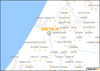 map of Shetulim