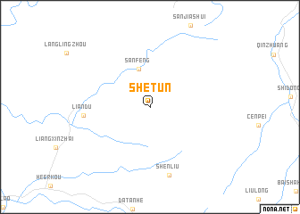 map of Shetun