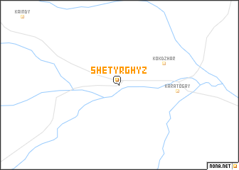map of Shet-Yrghyz