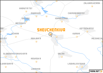 map of Shevchenkiva