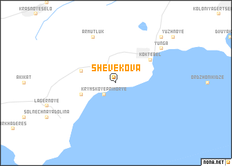 map of Shevekova