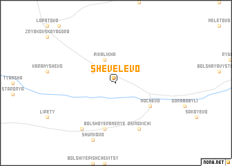 map of Shevelëvo