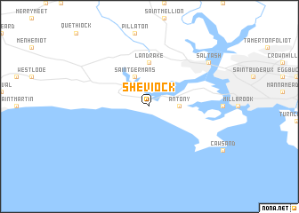 map of Sheviock