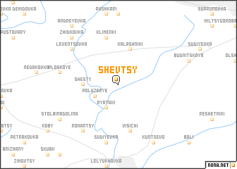 map of Shevtsy