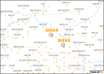 map of Shewa
