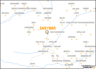 map of Sheybān