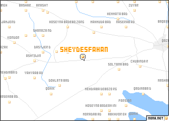 map of Sheyd Eşfahān