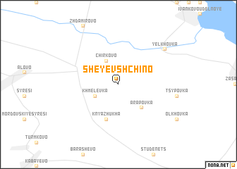 map of Sheyevshchino