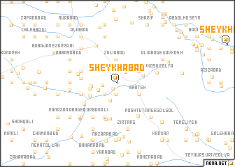 map of Sheykhābād